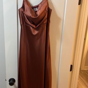 Everly Skye Satin Cinnamon Rose Color - Size 8